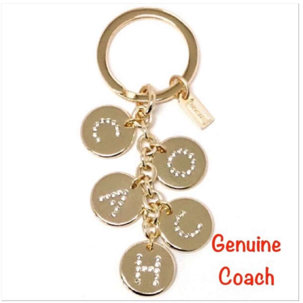 Coach gold tone charm keychain - Picture 6 of 6